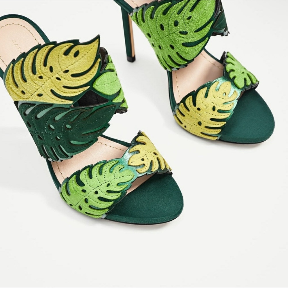 Zara suede leaf sandals - Picture 5 of 6